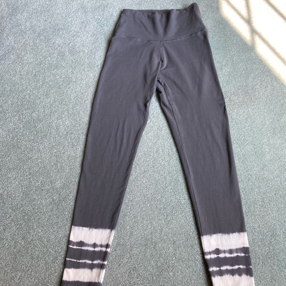 Leggings: Aerie: S: Gray with White Accents